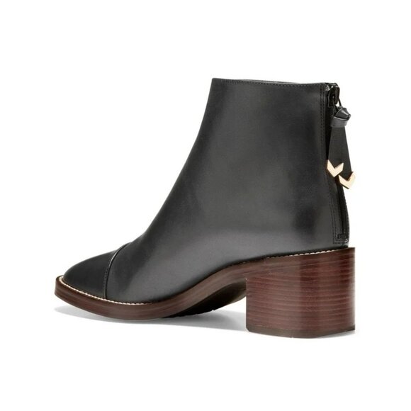 Cole Haan Waterproof Winnie Grand Booties Winter Boots Short Chunky Block Heel 9 - Picture 3 of 13